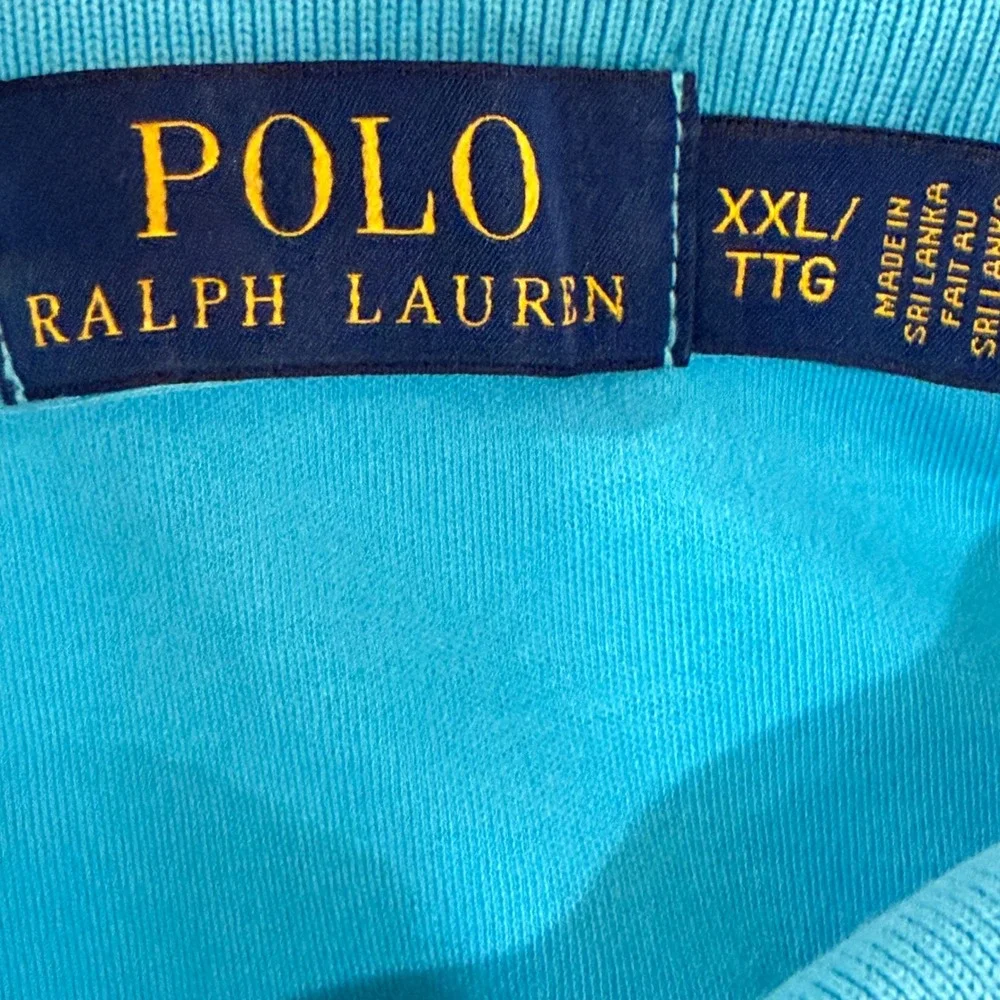 Polo Ralph Lauren Polo Shirt Mens XXL Blue Classic Fit Cotton Short Sleeve Pony